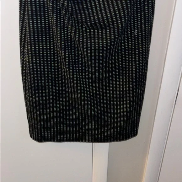 Ann Taylor Petite Tweed Black Blue and Green Dress - Picture 3 of 7